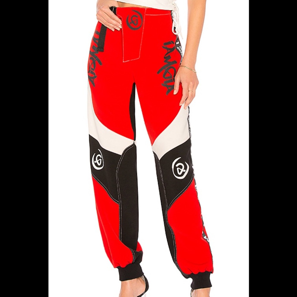NWOT I.AM.GIA red XS Electra pants sweatpants